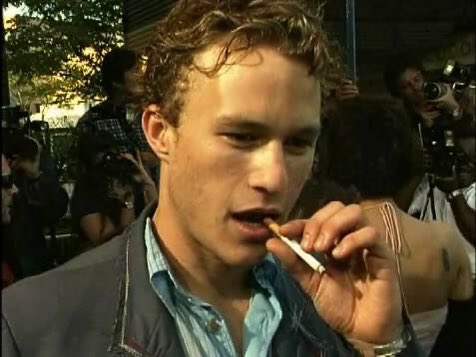 heath ledger smoking cigarette heath ledger smoking