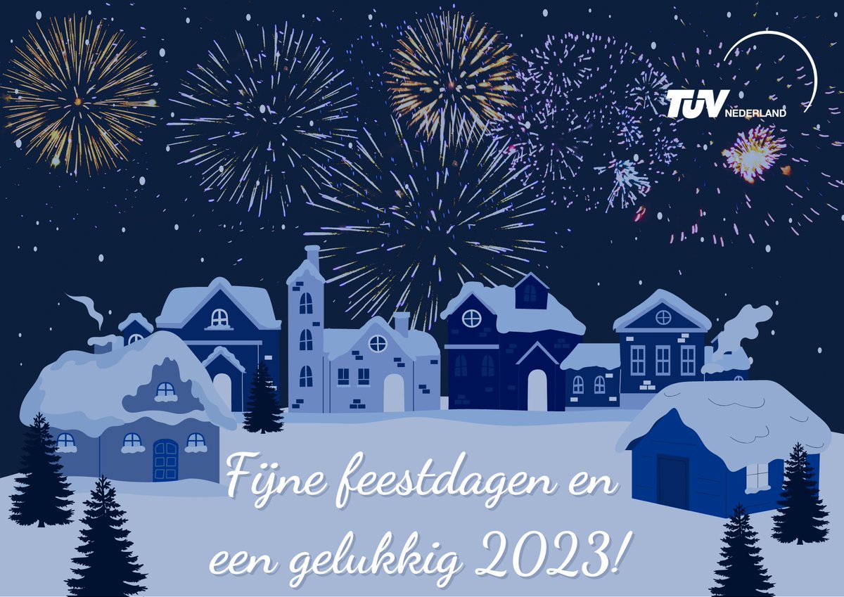 Als TÜV Nederland wensen we u fijne feestdagen en alle goeds voor 2023. Tot in het nieuwe jaar! #feestdagen #bestewensen #nieuwjaar