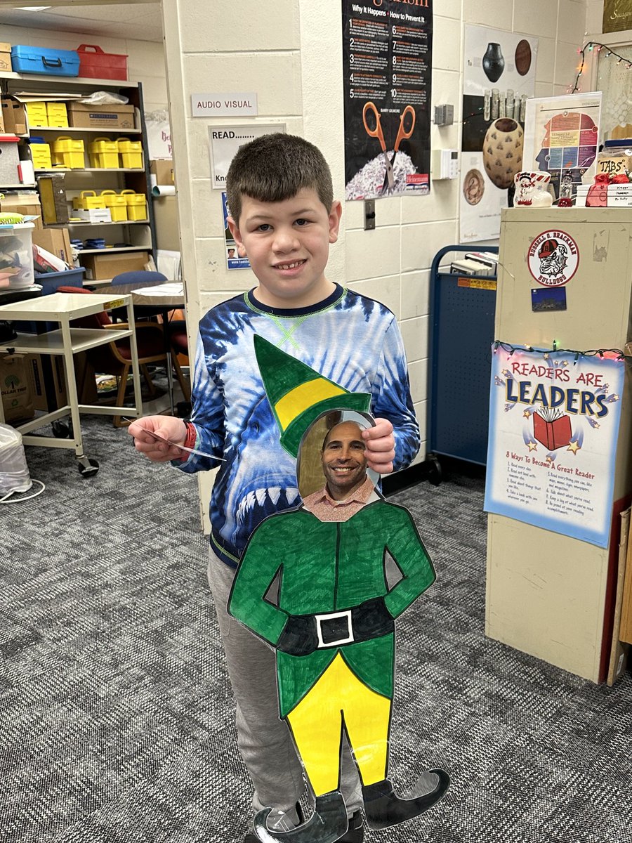 Kamden found the elf on Thursday!  Congratulations Kamden!
