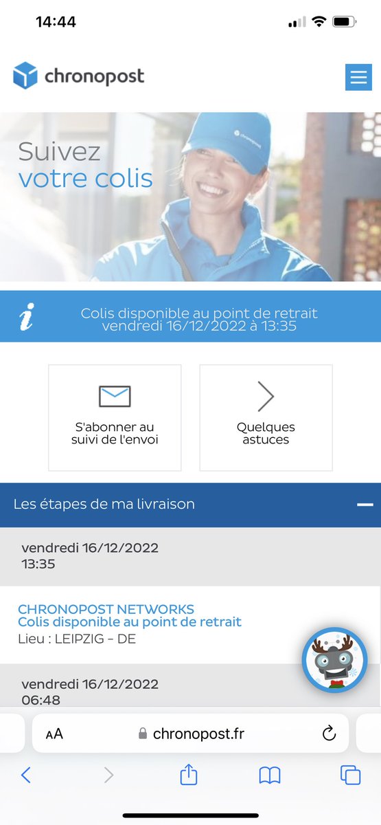 arnoldwender's tweet photo. @ChronopostSAV where is my package? https://t.co/MJMr0cp5QO