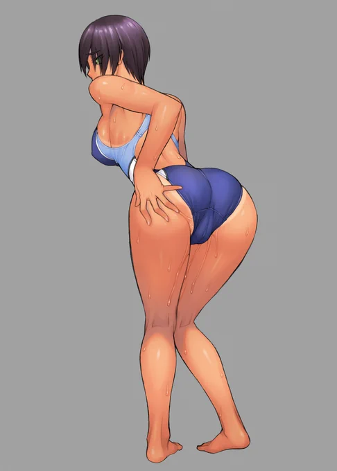 #くそ寒いので水着絵を貼る 