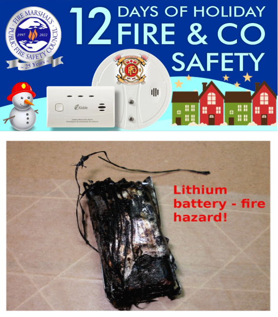 PembrokeFD's tweet photo. Be aware of lithium-ion batteries. Receiving a new toy or device during the festive period can be exciting, but if it has a lithium-ion battery, it can also add potential risk to your home. Always monitor the toy or device when it is charging. #tip12 https://t.co/0bIzT8ZSNN