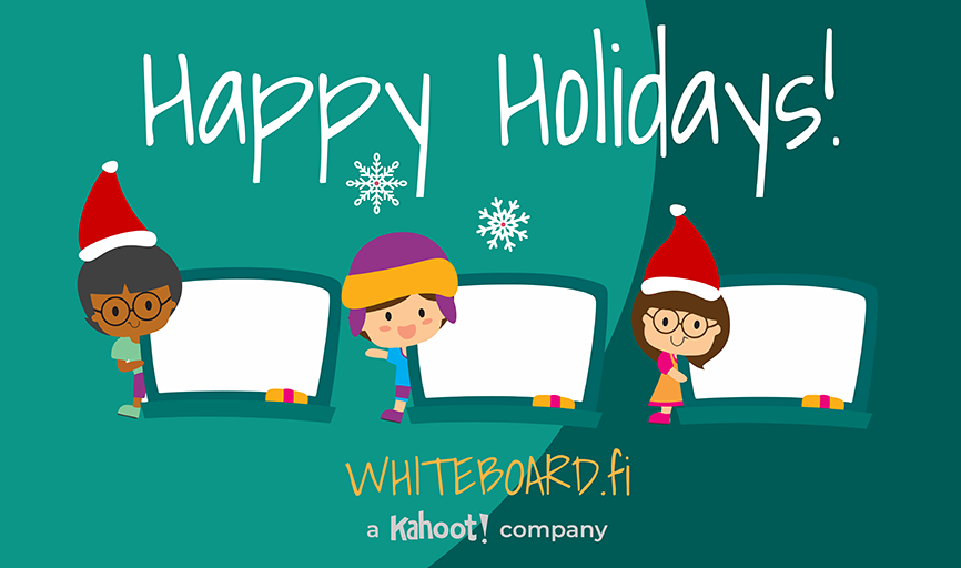 WhiteboardFi's tweet photo. Sending virtual high fives and fist bumps to all the fantastic teachers using our platform! May your holiday season be filled with lesson planning and grading papers!
Season's greetings from your favorite education elves at https://t.co/UTI65tizcx! 
#teacherlife #happyholidays https://t.co/ayeNfFUDl8