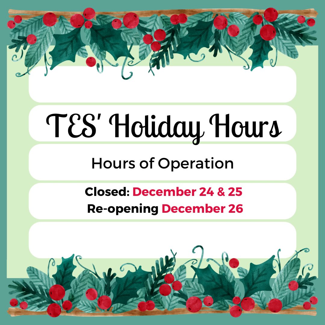 LayThemSafe's tweet photo. Wishing you a season full of light and laughter for you and your family. Be safe! Please note holiday hours.#MerryChristmas https://t.co/WbeURHLfHa