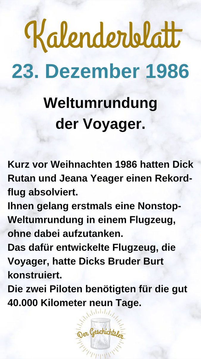 Vor 36 Jahren kam es zur Weltumrundung durch die #Voyager.
#heutevor #onthisday
#spaßmitgeschichte