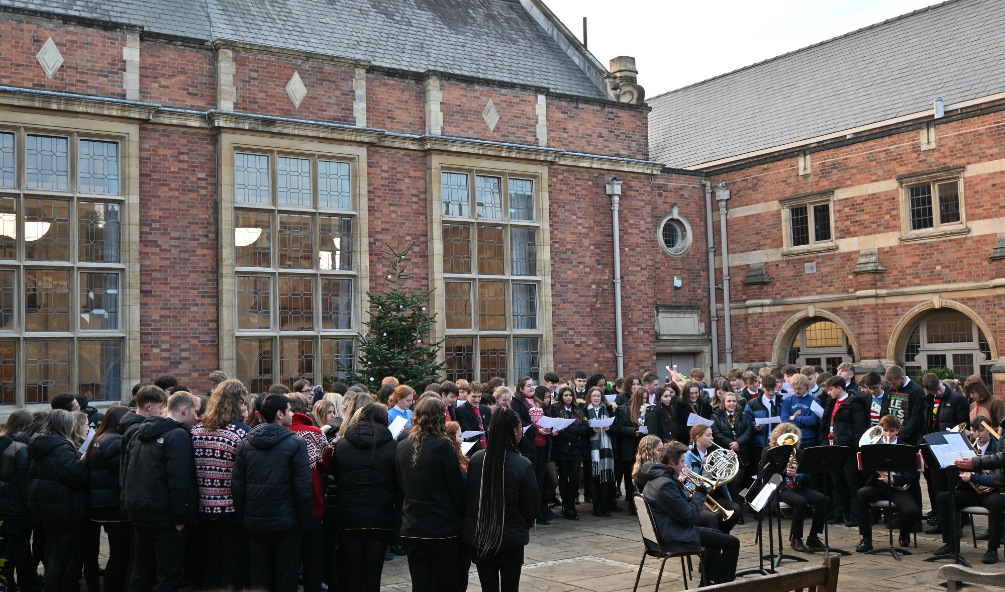 Stockport Grammar on Twitter "Sixth Formers donned their Christmas jumpers & hats & gathered