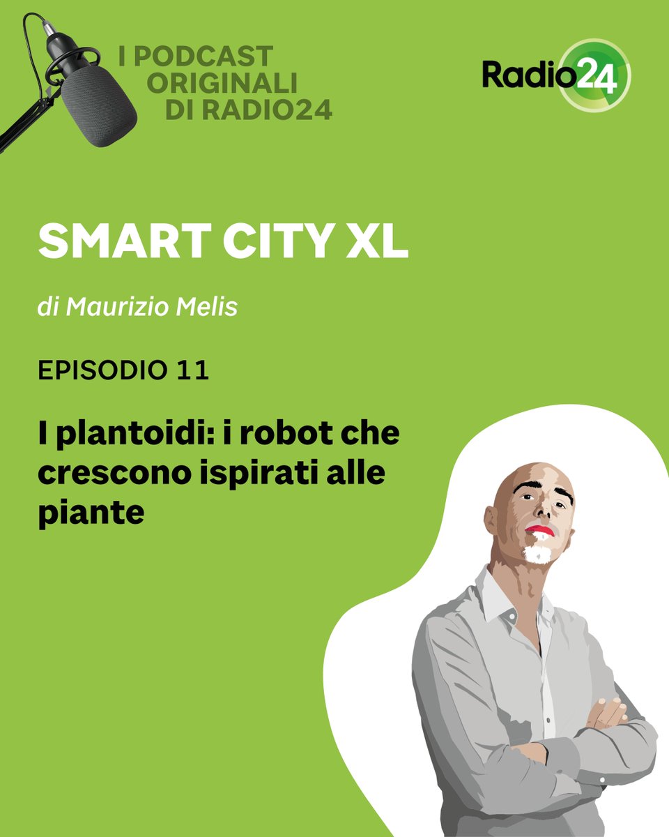 #Robot che crescono, che sondano il terreno come radici, che si diffondono nell'ambiente come semi portati dal vento. 
Ne parliamo nella nuova puntata di Smart City XL, ascolta il podcast ▶️ s24ore.online.gruppo24.net/smartcityxl
<a href="/ilmelo_/">maurizio melis</a>