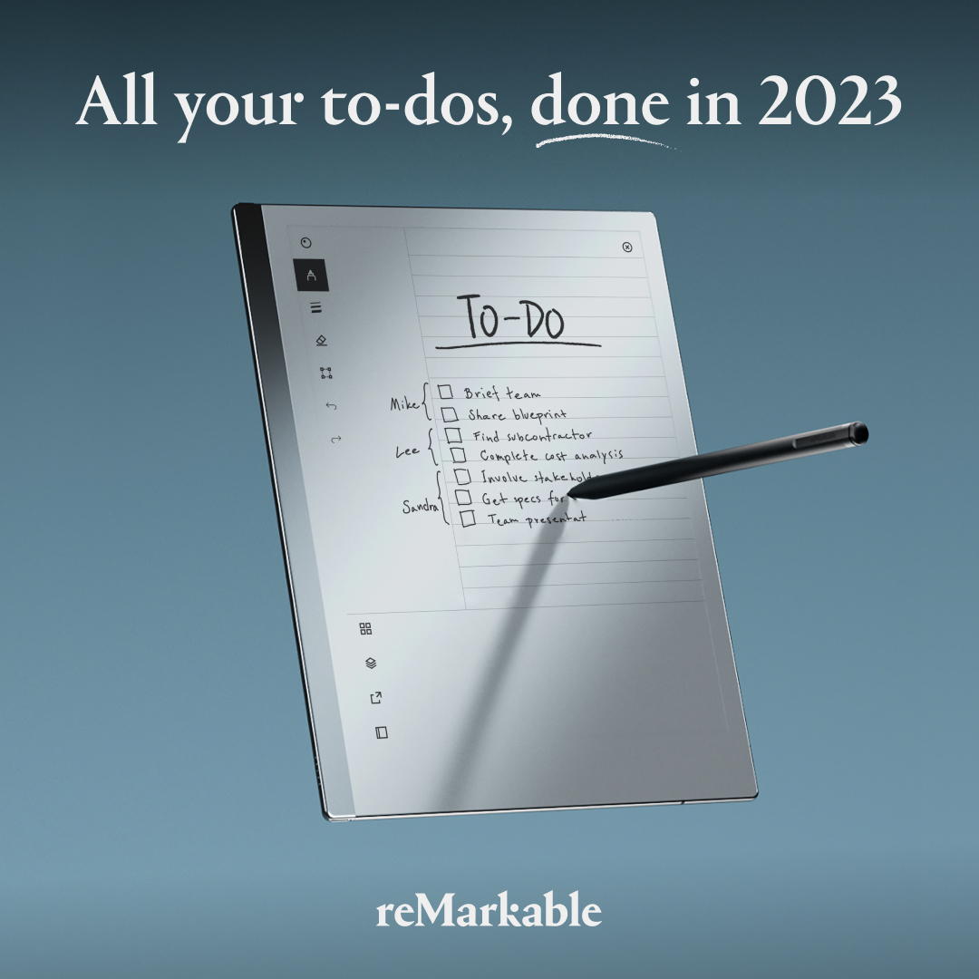 reMarkable on X: Start 2023 strong with reMarkable. / X