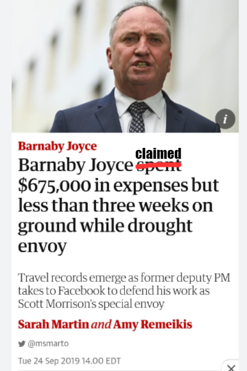 Barnaby Joyce doesn't give a fvck about you or your power bills