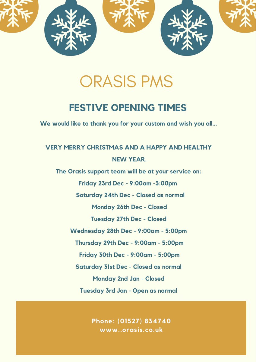 Orasis_Software's tweet image. 🎄Wishing you all a happy &amp;amp; healthy festive period. Thank you for your custom during 2022. We look forward to supporting you in 2023🎄
