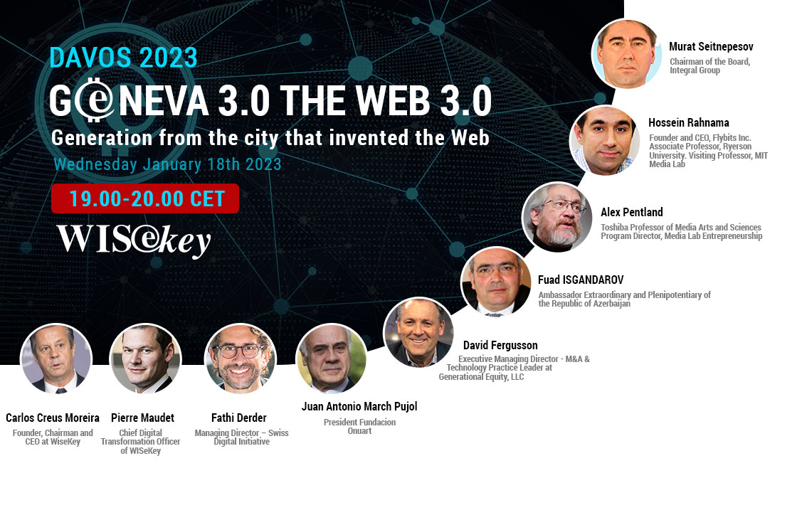 CreusMoreira's tweet photo. Geneva 3.0 Roundtable #Davos23 “The Web 3.0 Davos Roundtable”: Putting the control of the web in the hands of its users and the community.
Register at https://t.co/2t38aEADWG
#Geneva3. The WEB Third Generation from the City that Invented the Web. @WIsekey $WKEY https://t.co/8vDX8ahXdB
