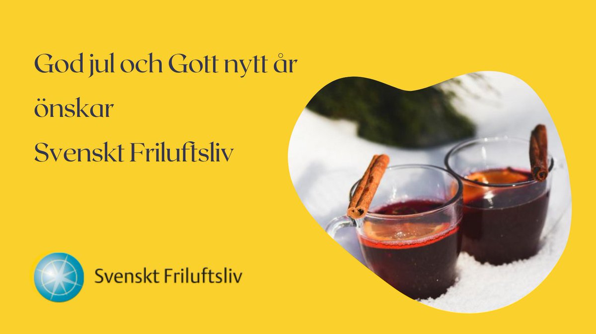 God Jul och Gott Nytt År önskar Svenskt Friluftsliv