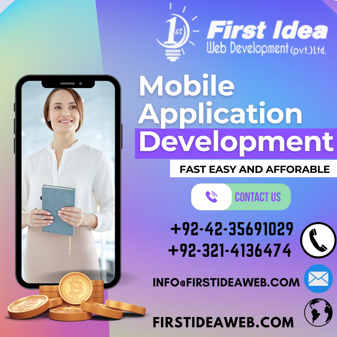 firstideaweb's tweet photo. MOBILE APPLICATION DEVELOPMENT
Fast And Affordable
and approve your business sales For Quick Discussion, WhatsApp now: https://t.co/b834muqO4n
contact us +92-42-35691029 / +92-321-4136474 https://t.co/NcWPQt7t71