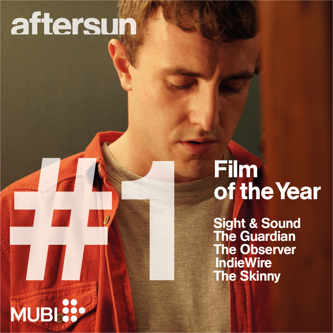 The critics have spoken! We couldn't be more proud to see Charlotte Wells' stunning AFTERSUN ranking #1 on so many Best Film of the Year lists.❤️

Still screening in cinemas now, and streaming exclusively from January 6. A MUBI Release. mubi.com/aftersun