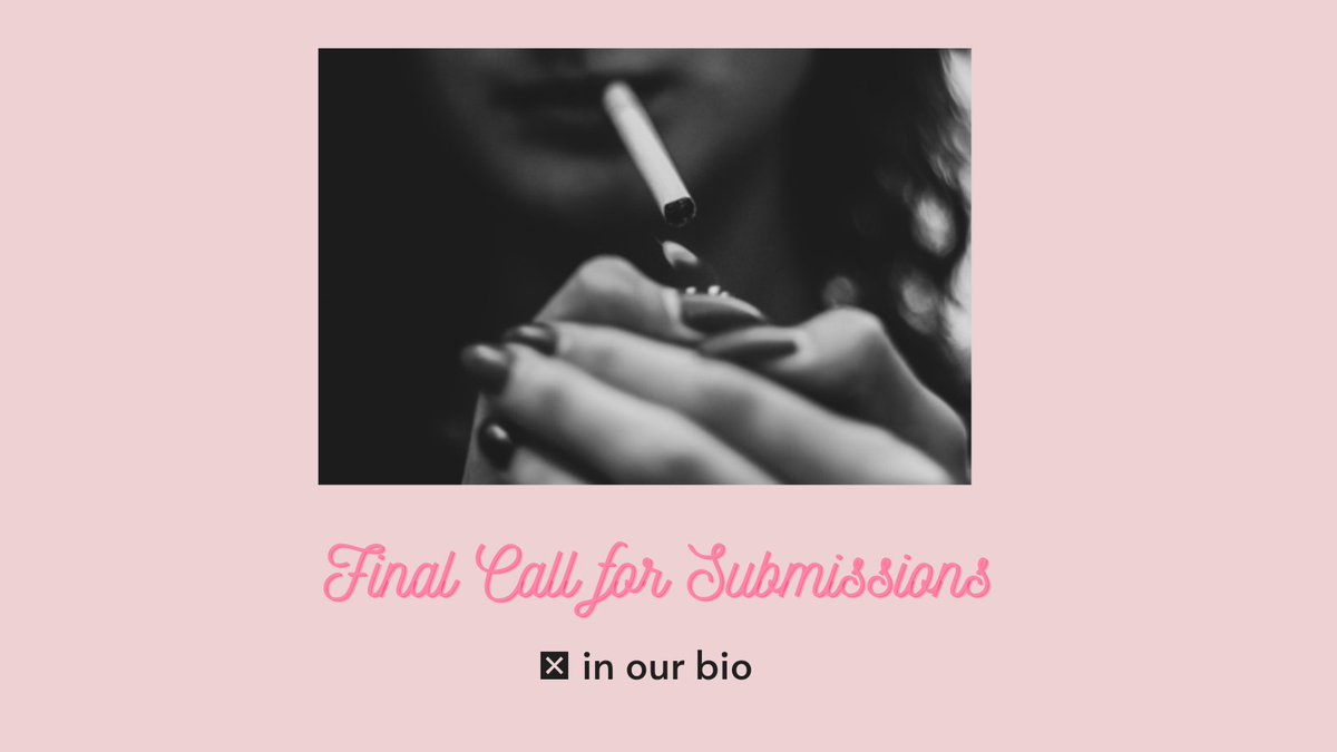 thevanitypapers's tweet photo. Final call today for submissions for our latest issue.

Theme: Erotic.

Submission details on the website, linked in our bio 👀 https://t.co/j1kPeWvuNJ