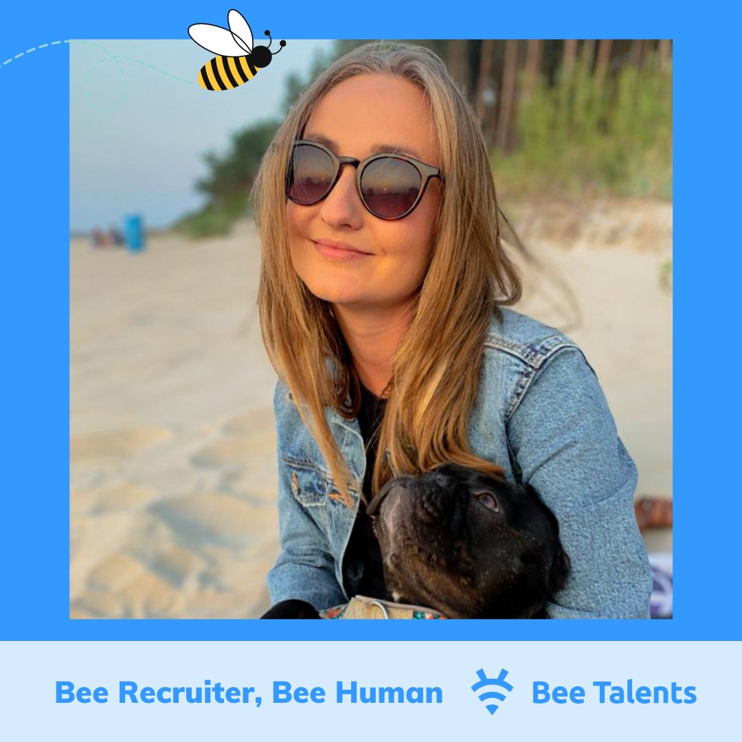 BeeTalents's tweet photo. Cześć w piątek🖐️!
Dziś mamy dla was już przedostatni post z cyklu Bee Recruiter Bee Human. Poznajcie Zuzannę i jej historię z #beetalents 🐝

Zapraszamy na naszego LinkedIna!!

#beetalents #beerecruiter #beehuman https://t.co/Khnq24laA6