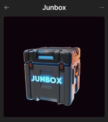 ChrisFIR's tweet photo. Got my JunBox locked up... will you reveal yours? Hit the like if you are hyped! :D @DucksVegas #crypto #nft #sol #solananft https://t.co/rHv5ZyXaN3