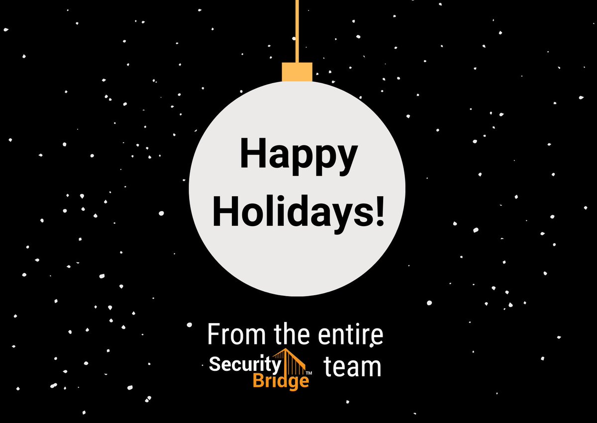 _securitybridge's tweet image. Happy holidays! On behalf of the SecurityBridge team, we wish you a happy holiday season ⭐

Thank you for choosing to protect your #SAPSystems with us!

#HappyHolidays #Holidays #Merry #SAPSecurity #SecurityBridge