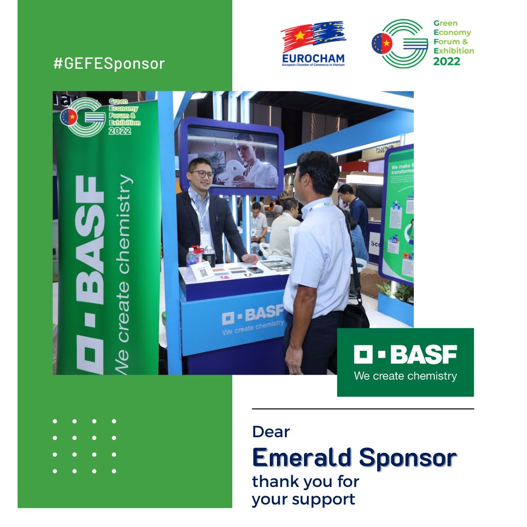 EurochamGEFE's tweet photo. 💚[𝐆𝐄𝐅𝐄 𝟐𝟎𝟐𝟐] Gratitude to Emerald Sponsors
We at @EuroChamVietnam are grateful to: 

✳ @airliquidegroup
✳ @BASF
✳ @BoschVietnam
✳ @BIDV

for being our great supporters in the GEFE 2022. Their contributions were vital to our event's success. https://t.co/uUGsmrgJzN