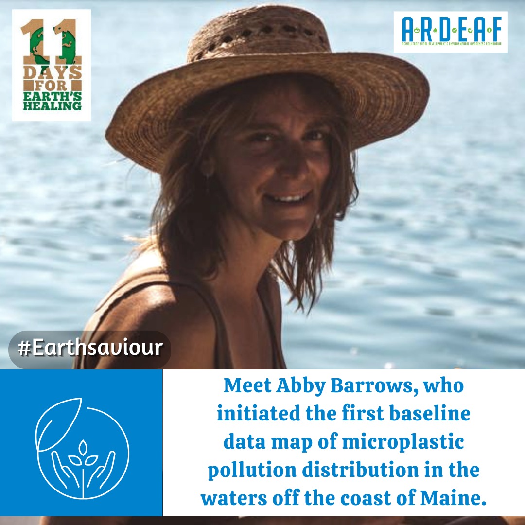 ARuDEAF's tweet photo. #AbbyBarrows is an American marine research scientist and advocate based in Maine. Barrows directs microplastics research that is used to inform conservation-focused legislation.

#11DaysForEarthsHealing #11DFEH #ARDEAF #Eartherian #climatechange #environment https://t.co/A6IFtu4RZa