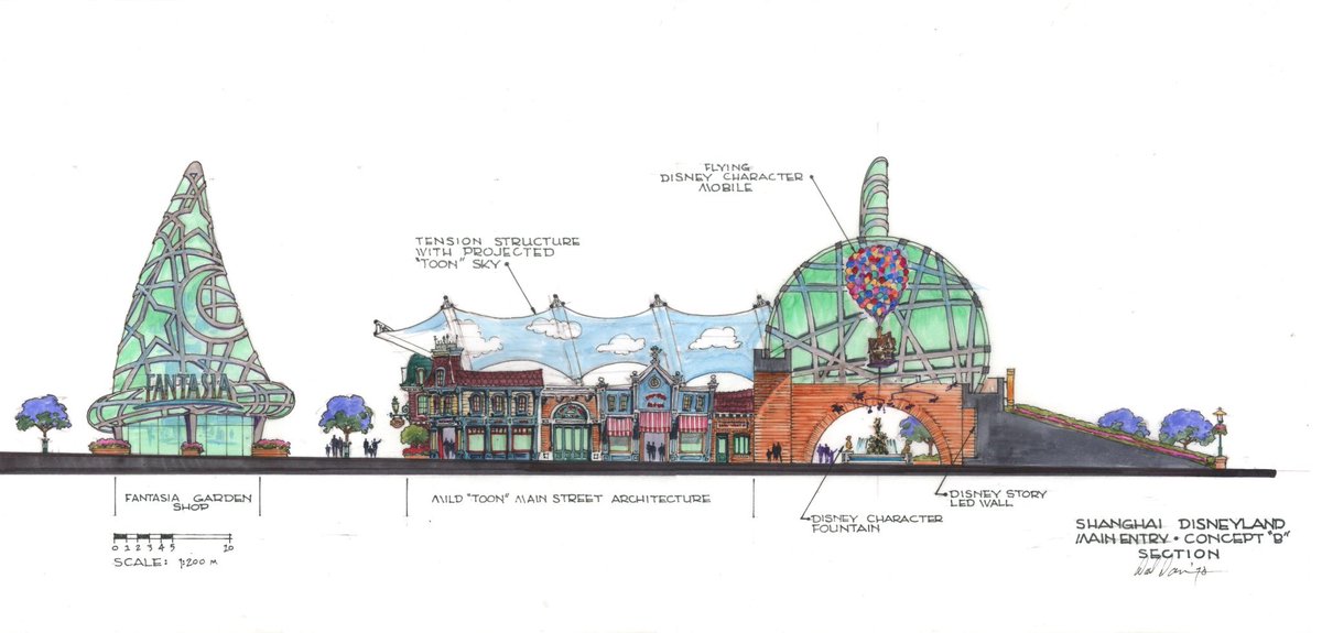 #ShanghaiDisneyland
Main Entry #Concept 'B - Glass structure with Beijing design pattern “MickeyEars”  #DavidDamron