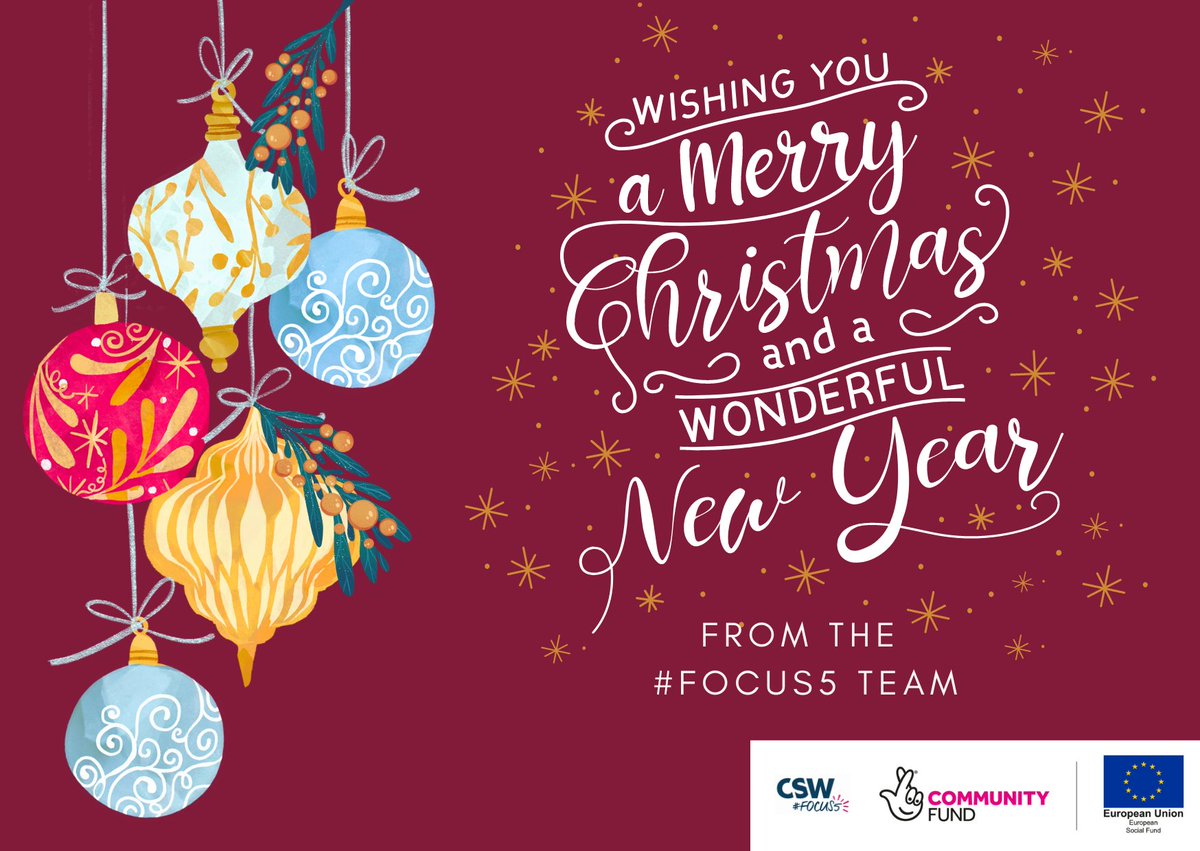 Focus5_BBO's tweet photo. Merry Christmas and Happy New year from all of us at #Focus5. Thank you so much for all your support this year, we really have achieved some wonderful outcomes for so many young people.

We will return to our offices on Tuesday 3rd January. https://t.co/MKj1bn51dy
