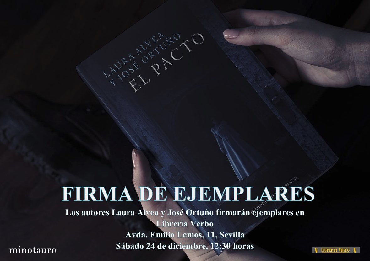 Mañana en Librería Verbo Sevilla Este a las 12:30 los autores firmarán ejemplares de #ElPacto. ¡No faltes!