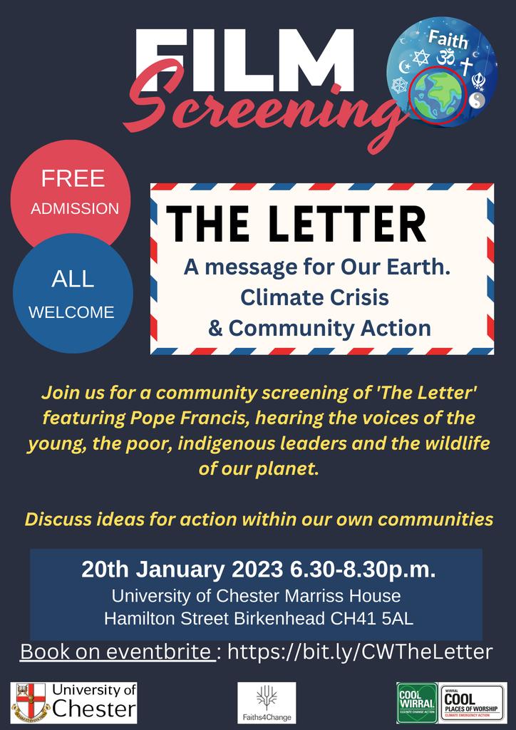 The Letter: A message for Our Earth, hearing from five leaders representing the voices of indigenous people, the youth, the poor &amp; the wildlife of our planet eventbrite.co.uk/e/483778744247