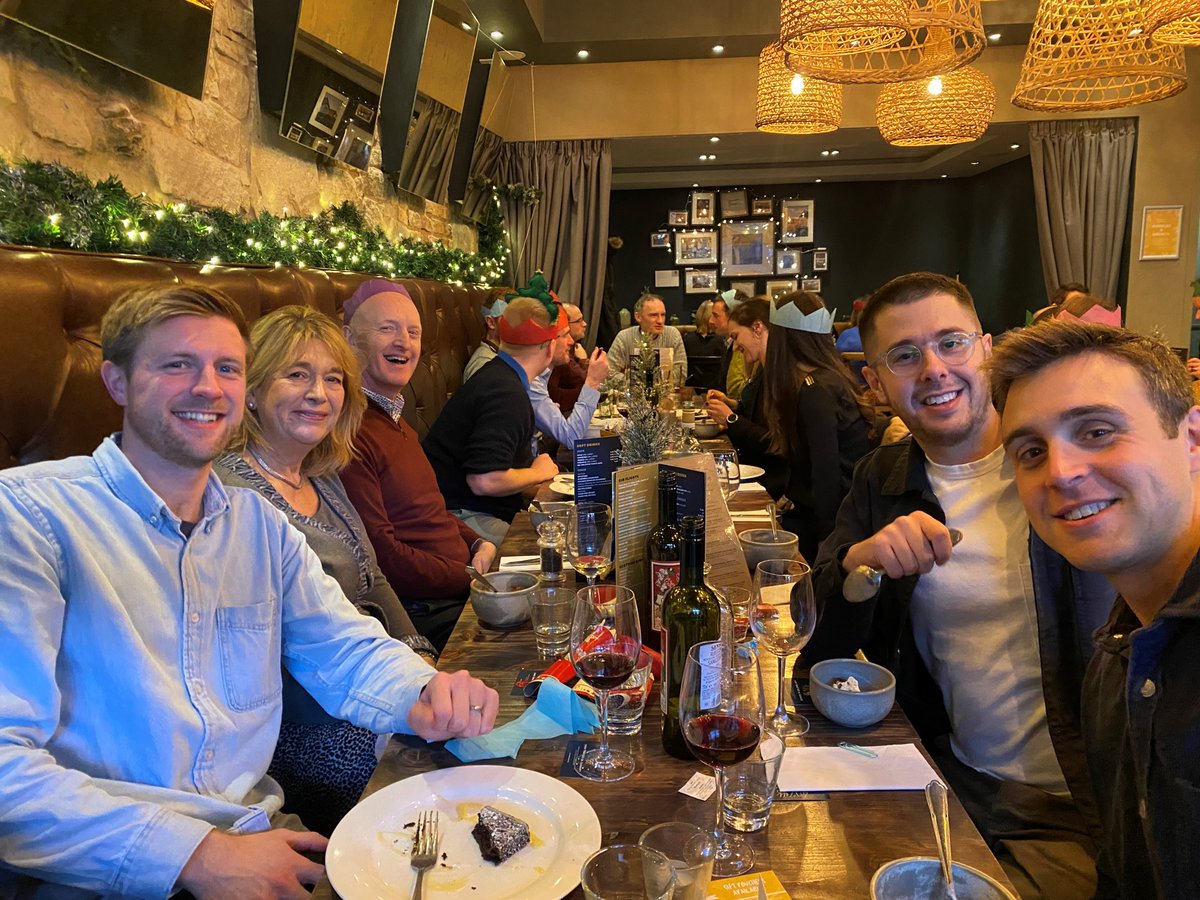 SSMassociates's tweet photo. We love getting together at this time of year!🎄
Our team enjoyed a festive lunch at @SocialBite_'s restaurant @VestaEdinburgh. A great way to celebrate the holidays and reflect on the year together.✨
#festivefood #happyholidays #feelingfestive #seasonsgreetings #jollyholiday https://t.co/kbcbPXAVW3
