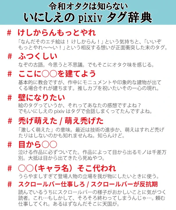 令和の時代は通用しない！？あなたは古のpixivタグいくつわかる？