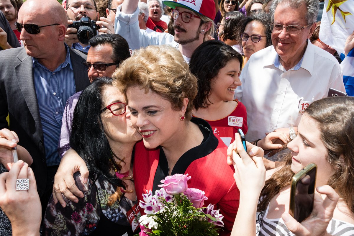 BrianMteleSUR's tweet photo. Brazil's Congressional Budgetary Committee finally approved the Dilma Rousseff government's 2014-2015 budget, officially recognizing  there was no "fiscal peddling." This supports what Roussseff has said since 2016: impeachment without a crime is a coup." https://t.co/JFg6yEmc2a