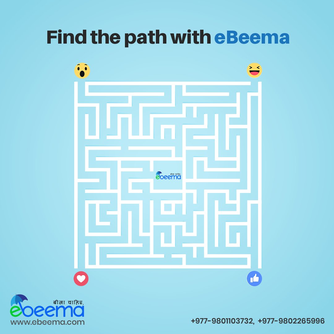 ebeema_'s tweet photo. React to the right path! 

#FindthePath #Ebeema #InsuranceinNepal #NonLifeInsurance #FinancialSecurity #InsurancePlans #AutoInsurance #CarInsurance #MotorInsurance #ThirdPartyInsurance #Nepal #nepali https://t.co/pesK8trW9Y