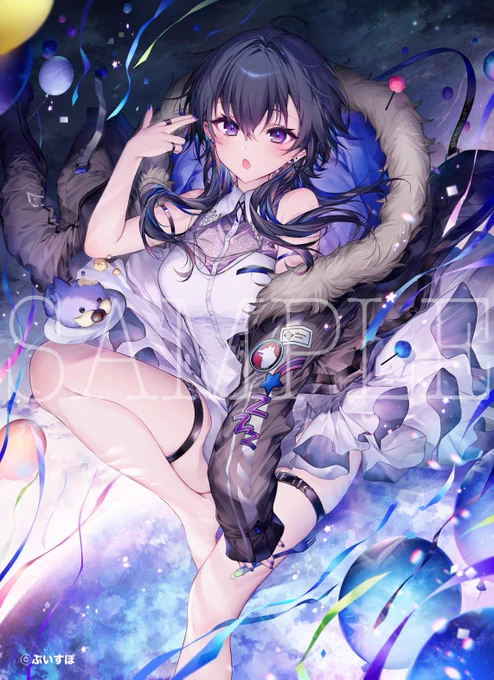 一ノ瀬うるはちゃんの誕生日記念イラスト担当させていただきました!お誕生日おめでとうございます!よろしくお願いします〜 #ぶいすぽ 