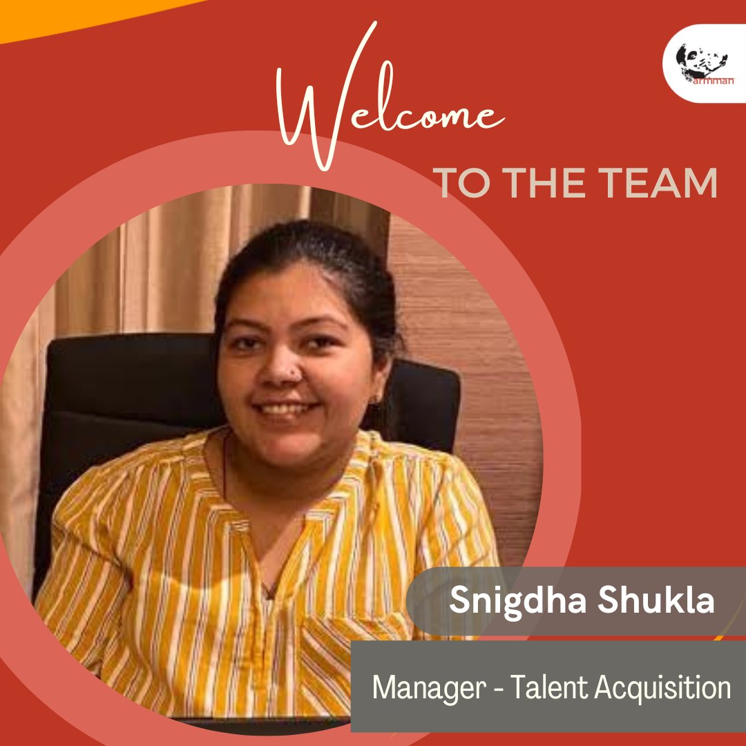 armmanindia's tweet photo. ARMMAN welcomes Snigdha Shukla as Manager - Talent Acquisition. She joins us with an expertise in recruitment and HR operations.
#armman #teamarmman #welcometotheteam #welcomeaboard https://t.co/9UpriwdkSZ