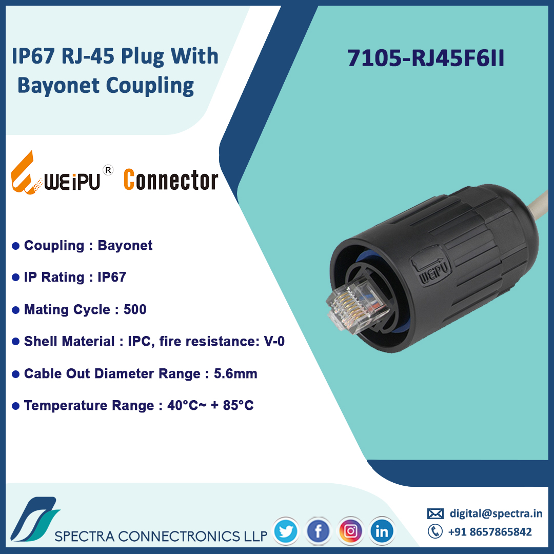 spectra_connect's tweet photo. Buy Weipu IP67 RJ-45 Plug With Bayonet Coupling now at https://t.co/O9Ovmq68Mq
@CompanyWeipu
#totalconnectivitysolutions
#spectraconnectronics
#weipu
#weipuconnector
#rj45connector
#bayonet
#coupling
#rj45plug
#ip67
#communications
#ledboards
#security
#monitoring https://t.co/iElidCwsUl