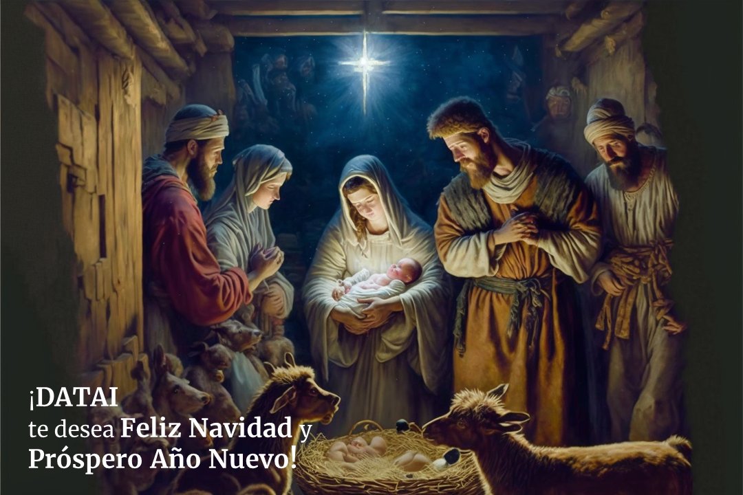 Desde #DATAI os deseamos a todos una Feliz Navidad y un próspero año 2023. ❤️ 🎄 🎅

¡Nos vemos a la vuelta de vacaciones! ☺️