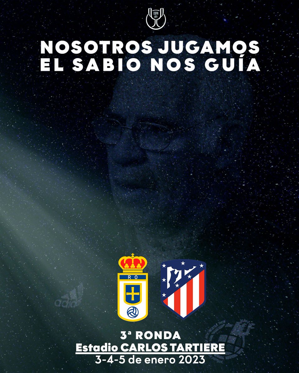 🏆 Una nueva ronda de #LaCopaDelRey en el Carlos Tartiere 🏟🔙 🆚 @Atleti ⚔️⚽️ #RealOviedo 🔵⚪️