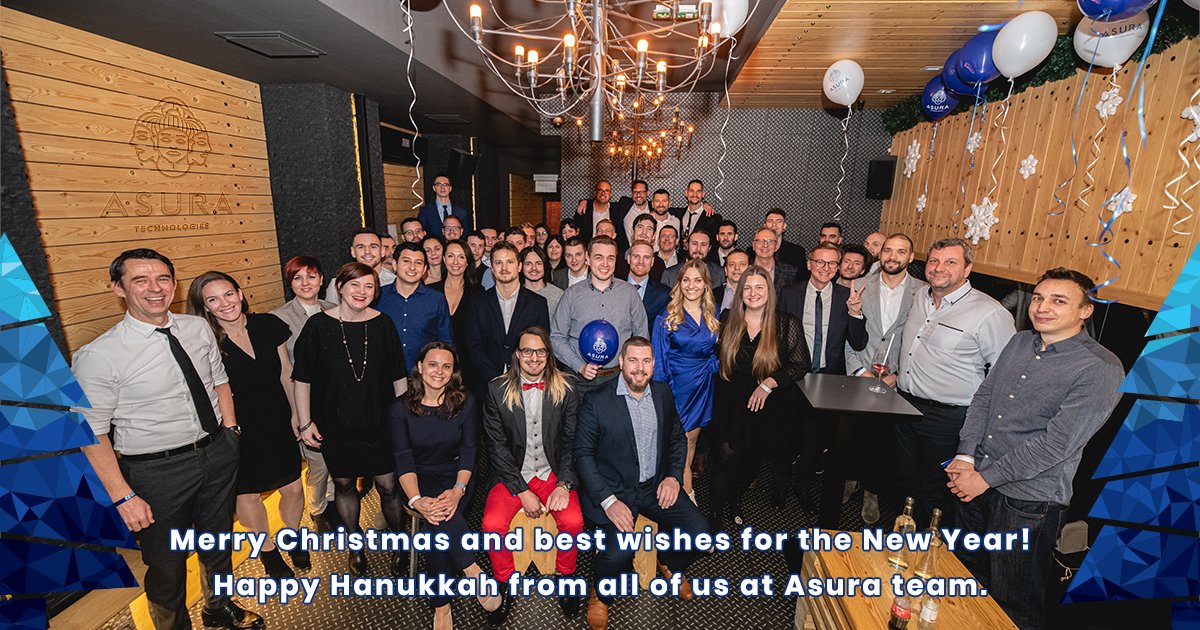 The year is drawing to a close. We wish you a Merry Christmas, a Happy Hanukkah and a healthy and successful New Year. 🥳 We wish 2023 will bring us many more lovely innovations! 

#asuratechnologies