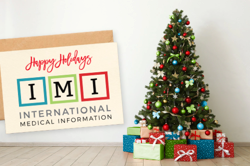 IMI_Medical's tweet photo. The IMI office is now closed for the festive season and reopens 9AM, Tuesday, January 3rd 2023. Happy Holidays and warm wishes for the New Year! https://t.co/3DM47P3d0h