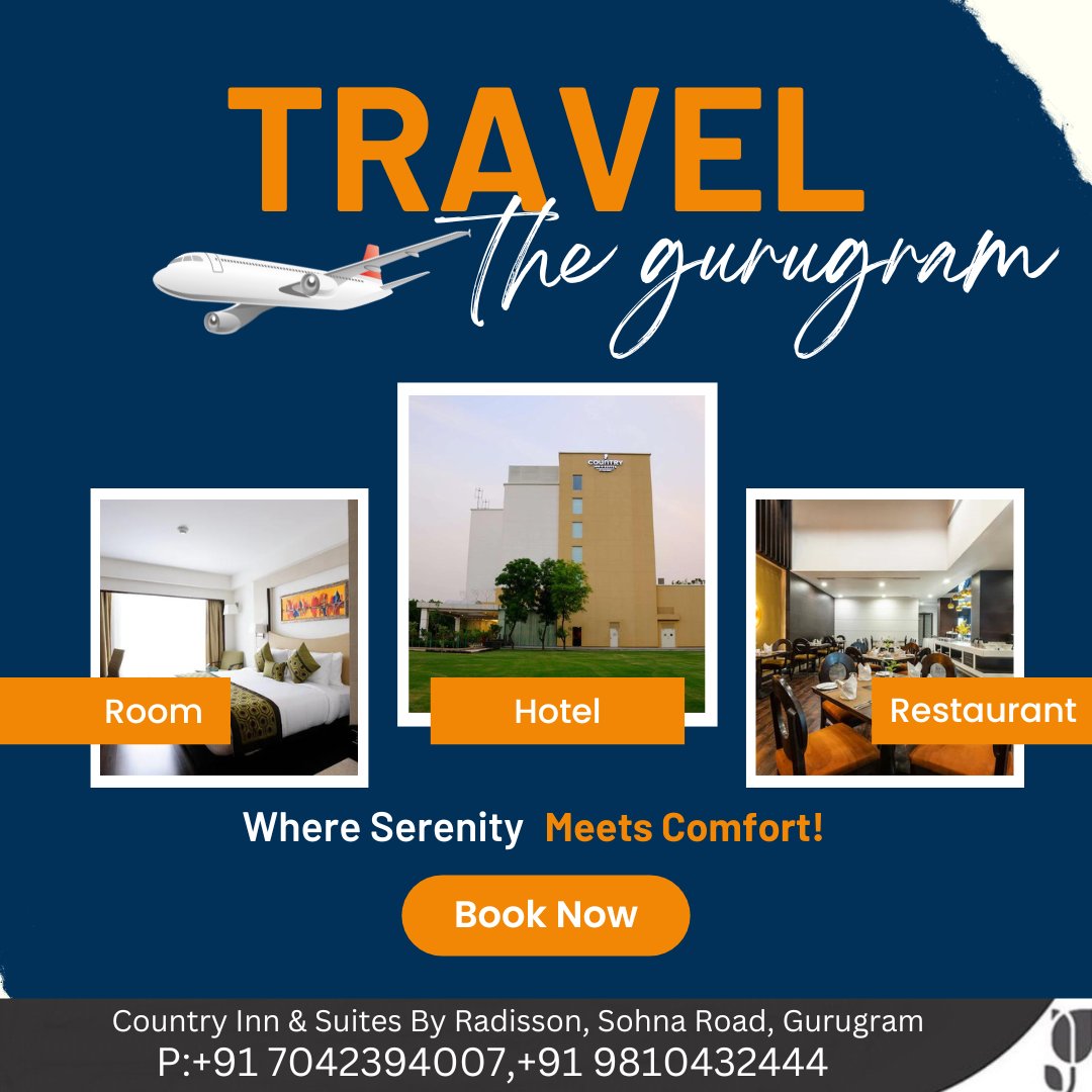 InnSohna's tweet photo. Country Inn &amp; Suites by Radisson, Sohna Road, Gurugram
...
For Booking and Reservations Call us:-+91 7042394007,+91 9810432444
asm@cisgurgaon-sohna.in
#Countryinnandsuites #countryinnandsuitesgurugram #hotelnearsohnatoll #weddingdestination #destinationwedding https://t.co/2GBNkTNfiS