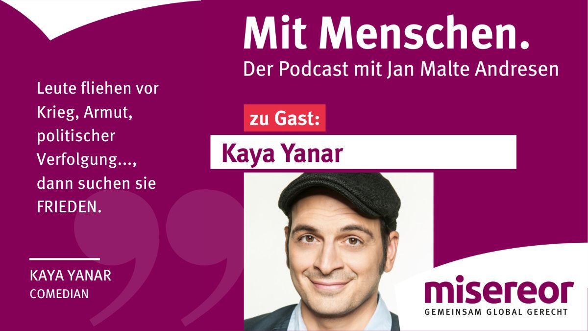 Misereor (@misereor) on Twitter photo 🎧In der neuen #podcast |Folge mit Jan Malte Andresen sprechen Comedian Kaya Yanar und Martin Gottsacker <a href="/Misereor/">Misereor</a> über die Themen #Flucht, #Migration und #Frieden. Wir laden Sie herzlich dazu ein reinzuhören: ➡️misereor.de/podcast
<a href="/JM_Andresen/">Jan Malte Andresen</a>
<a href="/Kaya_Yanar/">Kaya Yanar</a> 🎧In der neuen #podcast |Folge mit Jan Malte Andresen sprechen Comedian Kaya Yanar und Martin Gottsacker <a href="/Misereor/">Misereor</a> über die Themen #Flucht, #Migration und #Frieden. Wir laden Sie herzlich dazu ein reinzuhören: ➡️misereor.de/podcast
<a href="/JM_Andresen/">Jan Malte Andresen</a>
<a href="/Kaya_Yanar/">Kaya Yanar</a>