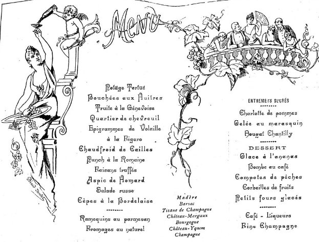 En panne d'inspiration pour le repas de #Noel, <a href="/Le_Figaro/">Le Figaro</a> gourmand paru le 21 décembre 1889  propose un tas d'idées pour bien recevoir et même une idée de menu🌲🤶🍾🥂