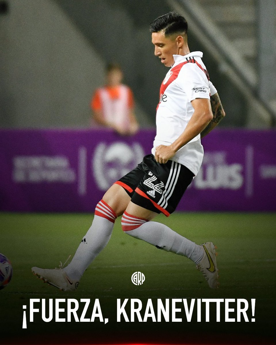 RiverPlate's tweet photo. ¡Fuerza y pronta recuperación, Matías! ♥️💪🏼 https://t.co/TRg0cssTyC