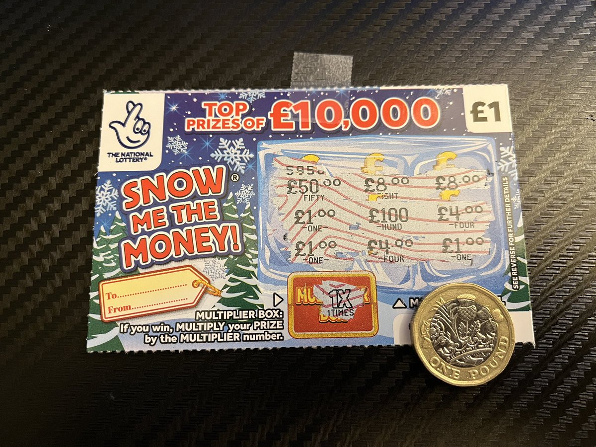 danielpeake's tweet photo. Day 21 of #scratchvent is… A WIN! It may only be a pound, but I will absolutely take it.

With this win, I have now beaten last years winnings of £17, with a few days to spare!

£18 won in 21 days. https://t.co/lG5QwxeOqR