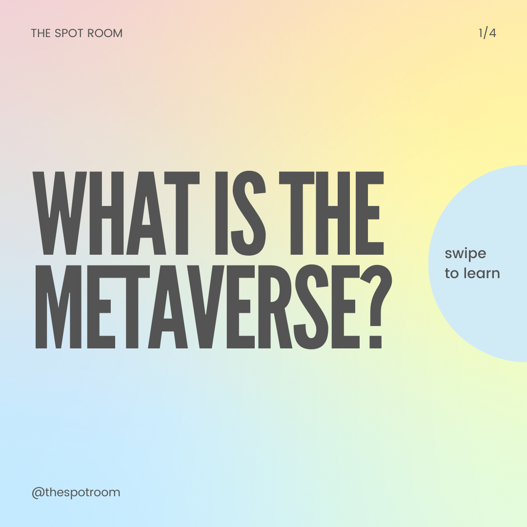 Solaire_tech's tweet photo. Experts predict that Metaverse will become a main social media platform in the near future. Swipe to learn more. 

#web3 #web3101 #NFT #crypto #metaverse #TSR #thespotroom https://t.co/zveE7QyLHS