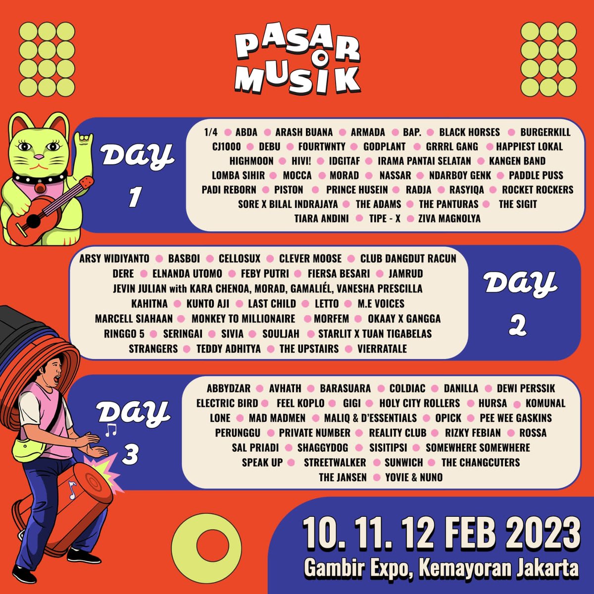 ForFunOnly01_'s tweet image. Wah wah ini jadi waiting list buat gue buat datang ke acara @pasar_musik ini soalnya ada Letto ini diacara ini nanti 😍. Sudah lama ga nonton letto huhu