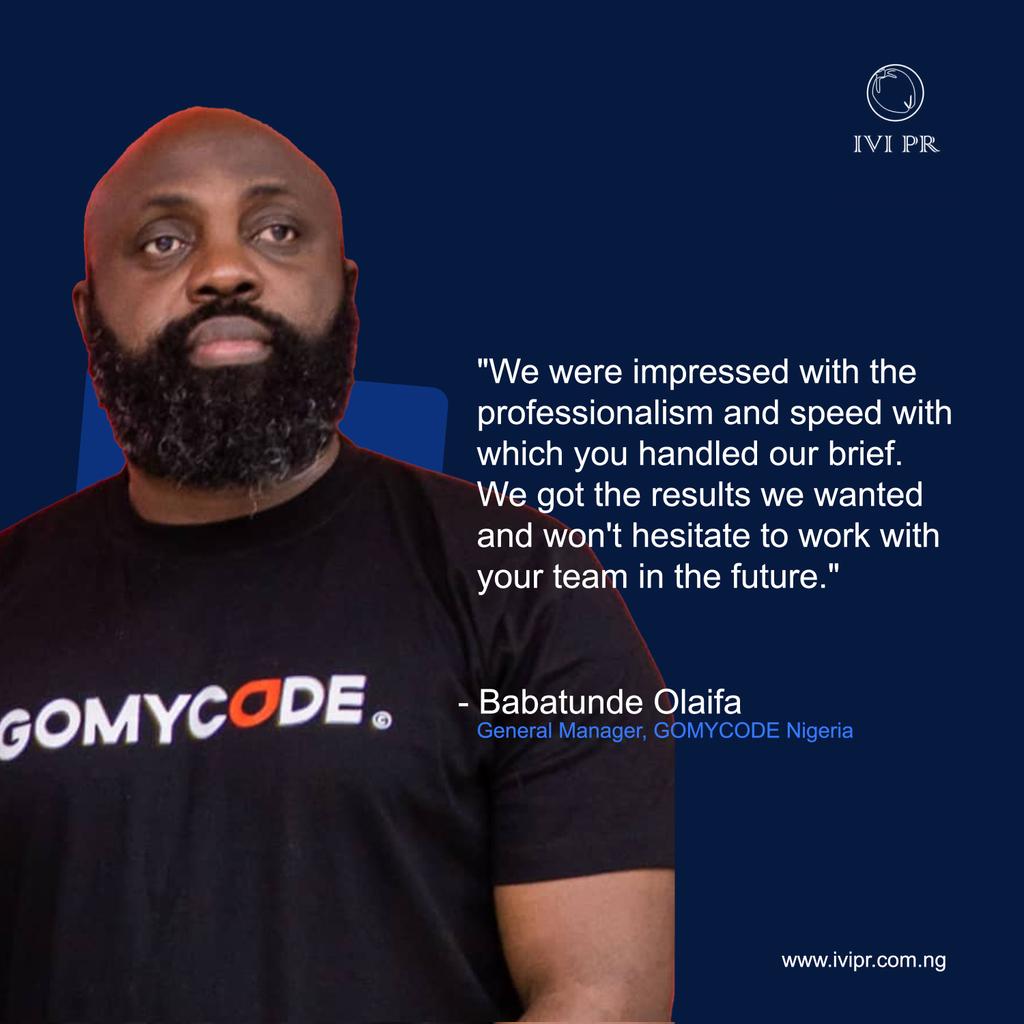 iviprng's tweet photo. Professionalism and being result focused are part of our core values @iviprng

We are extremely glad that these were reflected in the work we did for @GomycodeN

#ivipr
#happyclient https://t.co/SkewhATwde