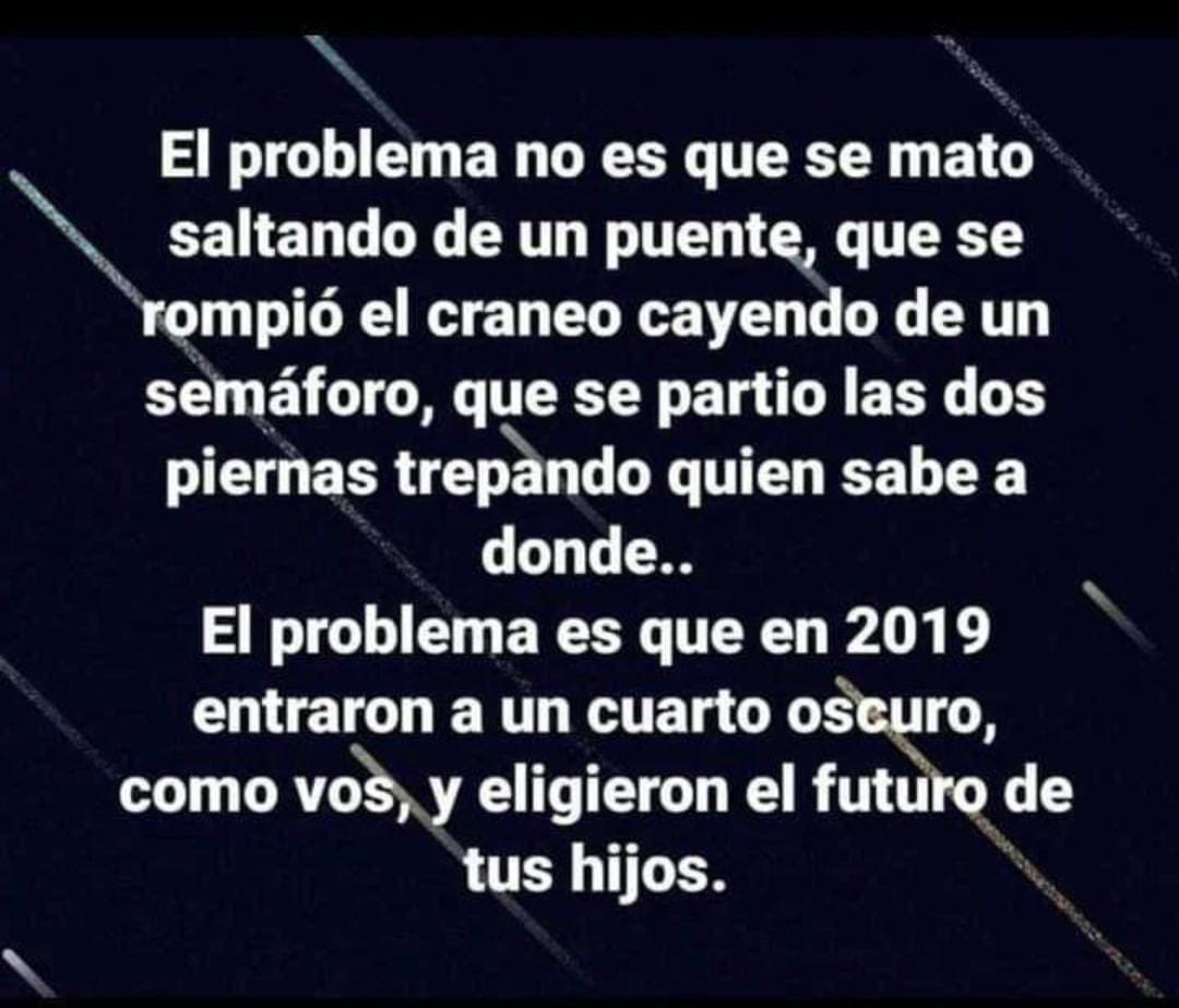 gauchotaso's tweet image. El verdadero problema