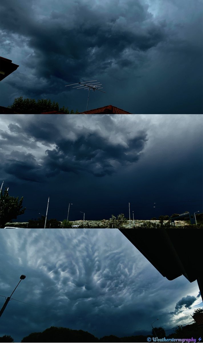 Johnted_113's tweet photo. 1/3 Iridescent & severe storm Melbourne sky yesterday.
.
@BOM_Vic @VicStormChasers @RobLee0871 @Cruzyfarmer @Hailmo #SummerSolstice #Iridescent #anvil #cumulonimbus #LightningStrikes #thunderstorm #HailCore #ShelfCloud #Mammatus #melbourneweather #melbweather #Melbourne
More⬇️ https://t.co/L8tHjjba3S