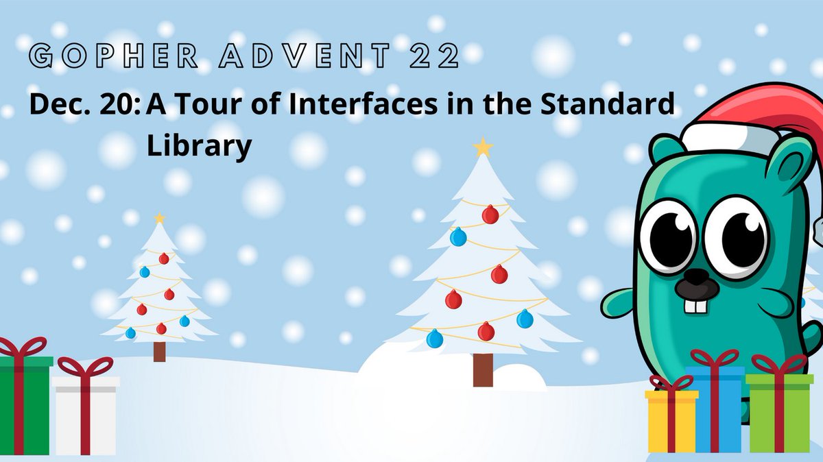 gopher_advent's tweet image. The Go standard library is a great place to learn about interfaces. You can both see how the Go team designs and uses interfaces.
Join @tebeka on his deep dive in his article "A Tour of Interfaces in the Standard Library": gopheradvent.com/calendar/2022/…
#gopheradvent
#golang